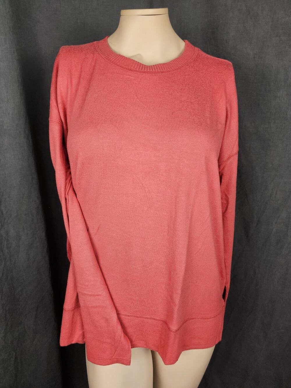 Lucky Brand Crewneck Tunic Sweatshirt High Low Hem Pullover NWT Medium M